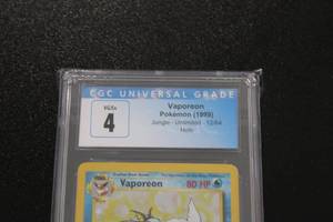 1999 Pokemon Jungle Vaporeon Holo #1264 CGC 4