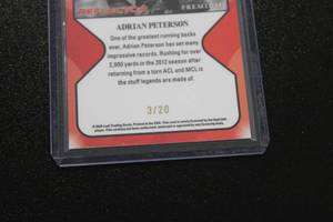 2024 Press Pass Premium Reflector Blue Adrian Peterson #R-3 320  Only 20 Exist