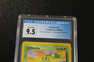 2000 Pokemon Neo Genesis 1st Edition Chikorita #53111 CGC 9.5
