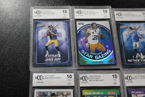 Mixed Sports BCCG Graded Card Lot  10 Graded Cards