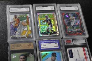 Mixed Sports Off Brand Graded Card Lot  8 Graded Cards