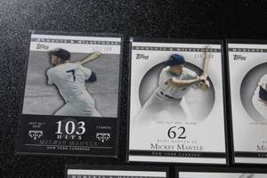 2007 Topps Moments & Memories Mickey Mantle Serial Numbered Lot  7 Cards Numbered to 150
