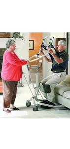 lot 30 image: Invacare Get-U-Up Hydraulic Stand-Up Patient Lift, 350lb Weight Capacity