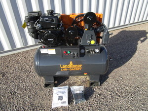 lot 49 image: Landhonor 60 gal 2 Stage Service Truck Air Compressor