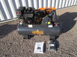 lot 48 image: Landhonor 40 gal 2 Stage Service Truck Air Compressor
