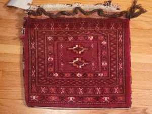 lot 50 image: Vintage Persian Wool Rug Material - Balouch