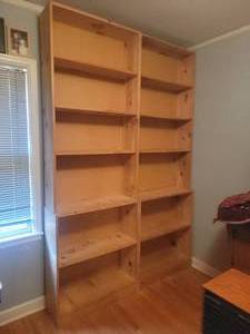 lot 255 image: Library Bookshelf Wall Unit - C