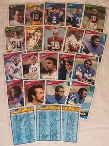 lot 208 image: Topps 1984 NFL Football Card Set