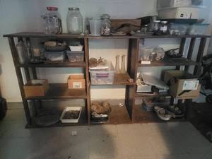 lot 202 image: Vintage Cubbie Storage Unit