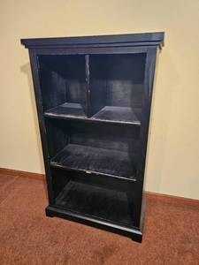 lot 347 image: Black Cubby Storage Cabinet