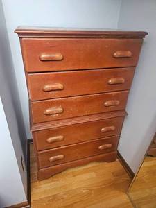lot 350 image: Distressed Antique Bedroom Highboy