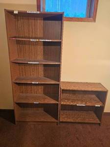 lot 506 image: Dark Brown Bookcase Group