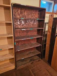 lot 507 image: Dark Finish Cubbie Bookcase