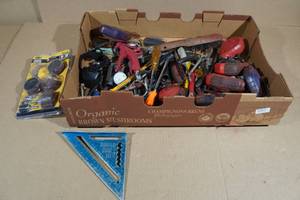 lot 63 image: Assorted Tools - Chalk Lines, Drivers, Sockets