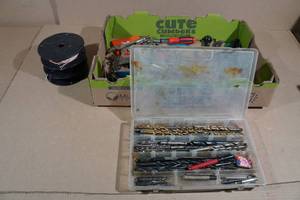 lot 64 image: Assorted Tools - Drill Bits, Klein Stripper, Vise Grips