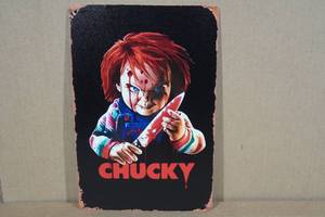 lot 130 image: Chucky Metal Sign