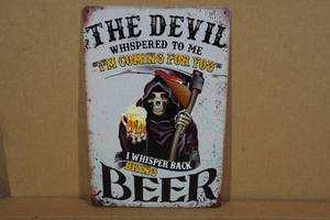 lot 131 image: Bring Beer Metal Sign