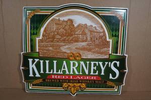 lot 134 image: Raised Metal Killarneys Liquor Sign