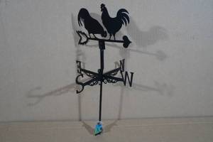 lot 192 image: Laser Cut Steel Chicken Weather Vane
