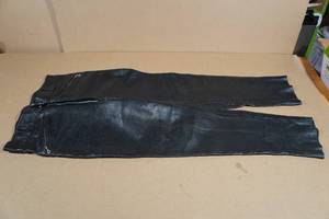 lot 206 image: Harley Davidson Leather Pants -Size 34