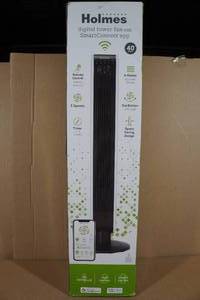 lot 234 image: Holmes 40 Digital Tower Fan with Smartconnect App