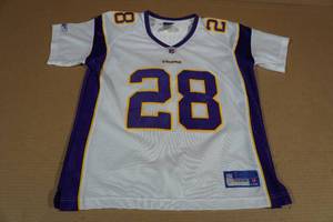 lot 270 image: Minnesota Vikings Peterson Jersey -Large