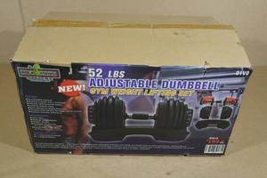 lot 289 image: Uncle Wieners 52 Lb Adjustable Dumbbell Set