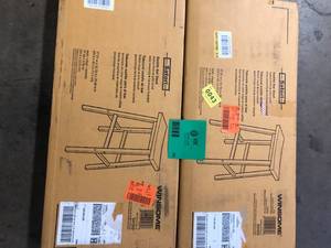 Lot of WINSOME WOOD Satori 29 in. Saddle Seat Walnut Bar Stool   Customer Returns See Pictures