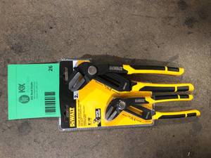DEWALT Straight Jaw Push Lock Pliers Set (2-Piece)   Customer Returns See Pictures