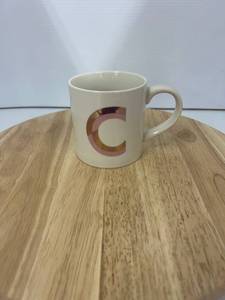 Mug With An Artistic Letter C  Approximately 6 Pieces 