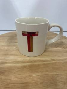 Mug With An Artistic Letter T  Approximately 4 Pieces 