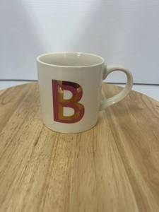 Mug With An Artistic Letter B  Approximately 12 Pieces 