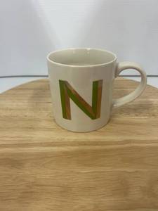 Mug With An Artistic Letter N  1 Piece 
