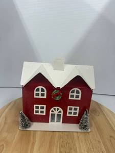 Snowy House For A Christmas Village  Approximately 4 Pieces 