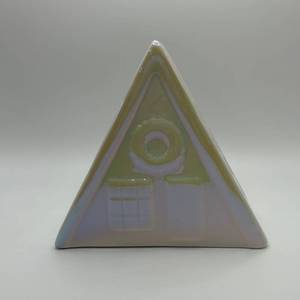 Ceramic Triangle House  Approximately 9 Pieces 