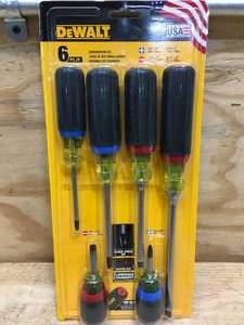 lot 33 image: DeWalt 6-Piece Screwdriver Set