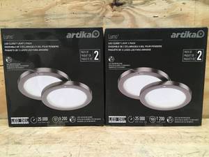 lot 40 image: Artika Lumo LED Closet Light 2 Pack (2 Sets)