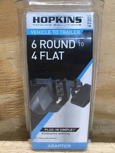 lot 68 image: Hopkins Vehicle to Trailer 6 Round to 4 Flat Adapter 0921244.93