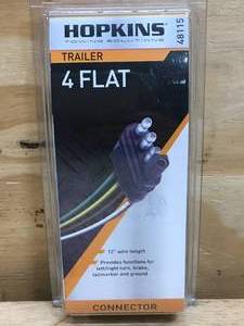 lot 71 image: Hopkins Trailer 4 Flat Connector - 12 Inch Wire 0921241.63