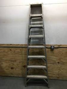 lot 103 image: Werner Aluminum Step Ladder 8-Foot