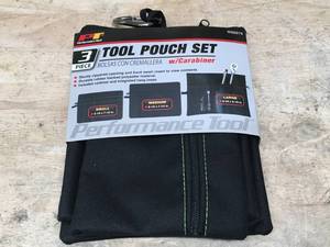 lot 113 image: Performance Tool 3-Piece Tool Pouch Set with Carabiner