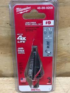 lot 119 image: Milwaukee Jam-Free Step Drill Bit #9