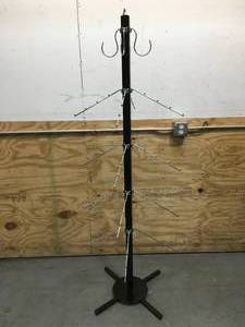 lot 151 image: Black Metal Rotating Display Stand