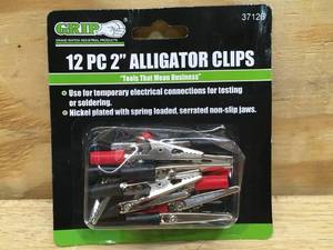 lot 178 image: Grip 12 PC 2 Alligator Clips