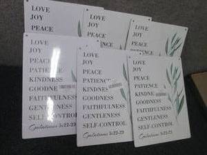 lot 26 image: 6 Galatians Wall Dcor...