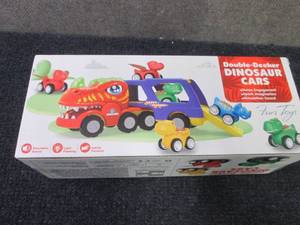 lot 65 image: Double Decker Dinosaur Cars...