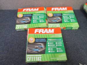 lot 86 image: 3 each CF11182 Cabin Air Filter Wit...