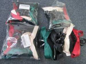 lot 91 image: 4- 4 pks Ribbon Bow Claw Clips...