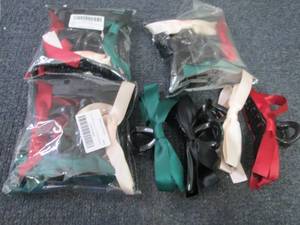 lot 93 image: 4- 4 pks Ribbon Bow Claw Clips...