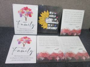 lot 109 image: 6 Assorted Wall Dcor...
